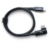 Ochno USB-C laidas | Kampinis | DP vaizdo alternatyvus režimas | Kištukas/Kištukas | USB-C - USB-C | 3.1 Gen 2 | Pintas | 0