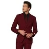 Burgundiško vyno spalvos kostiumas OppoSuits