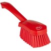 Vikan Dishwashing brush, , 27cm, red, polyester/PP/stainless steel, w/short handle, soft (41984)