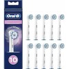 Dantų šepetėlis Końcówka Braun Braun Oral-B Pro Jautrus Clean dantų šepetėlių galvutės, 10 vnt. (baltos, nesudėtingos išorinės pakuotės)
