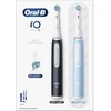 Oral-B | Elektrinis dantų šepetėlis, dviejų dalių rinkinys | iO3 serija | Įkraunamas | Suaugusiesiems | Šepetėlio galvučių skaičius komplekte 2 | Dantų valymo režimų skaičius 3 | Matinis juodas/Ledo mėlynas