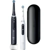 Braun iOG5d.2J6.2K „Oral-B iO5“ elektrinis dantų šepetėlis, dviejų dalių pakuotė, matinės juodos ir baltos spalvos (4210201428695)