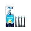 Oral-B Replaceable dantų šepetėlis galvutės | iO UltimateClean | Heads | Suaugusiems | Šepetėlių skaičius galvutės įeina 4 | Juodas