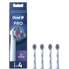 Oral-B | Replaceable dantų šepetėlis galvutės | EB18-4 3D Baltas Pro | Heads | Suaugusiems | Šepetėlių skaičius galvutės įeina 4 | Baltas