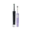 Dantų šepetėlis Oral-B Vitality Pro D103 Duo elektriniai dantų šepetėliai – juodi ir violetiniai