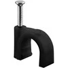 Flop kabelio laikiklis apvalus JUODA Goobay 100x10mm