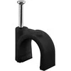 Flop uchwyt kabla apvalus JUODA Goobay 100x 14mm