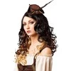 Orlob Karneval Mini piratų kepurė su plunksnomis