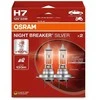 Bikuva.lt OSRAM Automobilinės lemputės NIGHT BREAKER Sidabrinis +100% H7 55W 12V PX26D, 2vnt