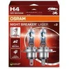 OSRAM Automobilinės lemputės NIGHT BREAKER LASER +150% H4 60/55W 12V P43T, 2vnt