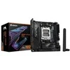 Pagrindinė plokštė Gigabyte B850I AORUS PRO | Procesorių šeima AMD | Procesoriaus lizdas AM5 | DDR5 | Palaikomos standžiojo disko sąsajos SATA, M.2 | SATA jungčių skaičius 2