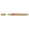 Edding 751, Auksas, Auksas, Balta, 1 mm, 2 mm, 10 vnt.