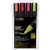 Posca - PC5M - vidutinio galiuko rašiklis - neoninės spalvos, 4 vnt.