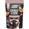 PAN MIĘSKO Gabaliukai padaže vištiena su putpele - šlapias kačių maistas - 85g