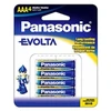 Panasonic LR03 4-BL EVOLTA, Vienkartinės baterijos, AAA, Šarminės, 1,5 V, 4 vnt., Mėlyna