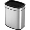 Popieriaus šiukšliadėžė EKO OLI-Cube matinio plieno/plastiko, 20 l, plastikinė vidinė šiukšliadėžė