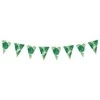 Party Deco Girlianda Vėliavėlės Tropical Party Party deko 15cmx1.5m žalia