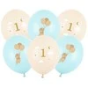 Party Deco PartyDeco Balony 30 Myszki su cyferkš 1 Light Mėlyna A6 85494
