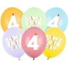 Party Deco Balionų puokštė Su gimtadieniu, 4 metai