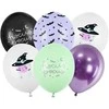 Party Deco Balionai raganos helovino vakarėliui 6 vnt 30 cm mix