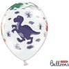Party Deco Balionai Dinozaurai Party deko 30cm/6vnt. balti
