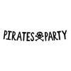 Party Deco Girlianda Pirates Party Party deko 14x100cm juoda