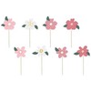 PartyDeco Keksiukų papuošimai Gėlės, 13-14,5cm
