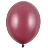 Party Deco Bordo spalvos balionai, 100 vnt., metaliniai, 5"