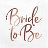 Party Deco Servetėlės 3 sluoksnių baltos "Bride to be"
