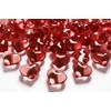 Party Deco Konfeti deimantai-širdelės 21mm 30 vnt raudoni