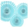 Party Deco PartyDeco dekoratyvinės rozetės šviesiai mėlynos 20-30cm A3 49931