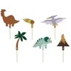 Congeepl PartyDeco dinozaurų torto papuošimai 8-12 cm mišinio A6 25912