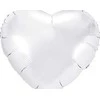 Party Deco PartyDeco Folinis balionas "Širdelė" 45cm baltas