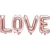 Party Deco Foliniai balionai "LOVE" rausvi 140*35cm