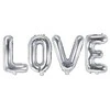 Party Deco Foliniai balionai "LOVE" sidabriniai 140*35cm