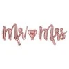 Party Deco Foliniai balionai "mr&amp;mrs" rausvi 62*31cm