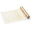 Party Deco Auksinis tinklinis stalo takelis, 36 cm x 9 m