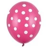 Party Deco Balionai stiprūs 30cm 6 vnt margi rožiniai