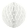 Party Deco Korėtas apvalus papuošimas 30cm 1 vnt baltas