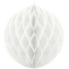 Party Deco Korėtas apvalus papuošimas 40cm 1 vnt baltas