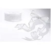 Party Deco Juostelė satino 25mm/25m balta blizganti