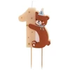 PartyDeco Torto žvakutė Meškutis vienetas 7 cm