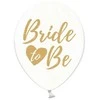 Party Deco Balionai gumos spalvos "Bride to Be" 30cm 6 vnt