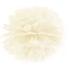 Party Deco Pomponas kreminis 25 cm