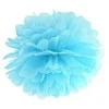 Party Deco Pomponas melsvas 25 cm