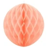 Party Deco Korėtas apvalus papuošimas 10cm 1 vnt persikinis