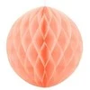 Party Deco Korėtas apvalus papuošimas 20cm 1 vnt persikinis