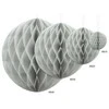 Party Deco Korėtas apvalus papuošimas 40cm 1 vnt pilkas