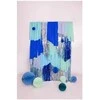 Party Deco Korėtas apvalus papuošimas 40cm 1 vnt tamsiai melsvas