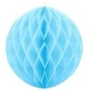 Party Deco Korėtas apvalus papuošimas 10cm 1 vnt melsvas
